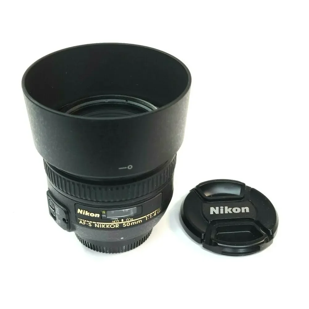 Nikon AF-S Nikkor 50mm 1.4G Prime Lens With Hood